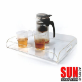 Clear Acrylic Serving Tray with 2 Handles